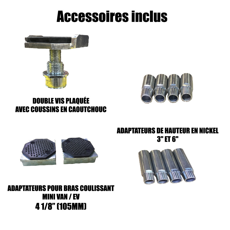 VÉRIN DE SERVICE 2 COLONNES TLS SYMMETRIC - CAPACITÉ 10 000 LBS - CERTIFIÉ ALI
