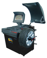 ÉQUILIBREUSE HPA B245 3D AVEC 3 MESURES AUTOMATIQUES, POSITIONNEMENT ET FREIN AUTOMATIQUE, CAPOT ET LASER